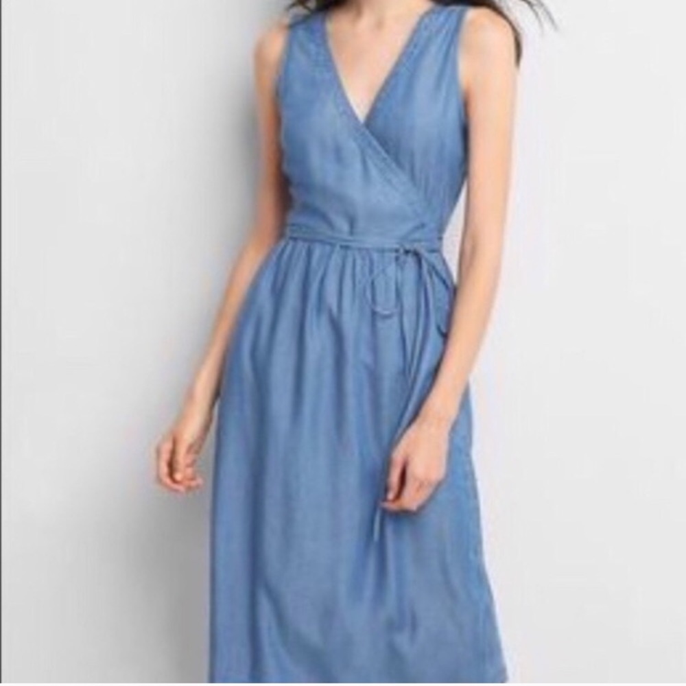 Gap 1969 | denim/chambray dress